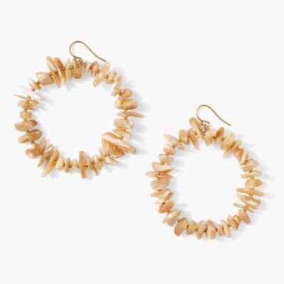 Jewelry Chan Luu  | Seychelles Hoop Earrings Natural Mop