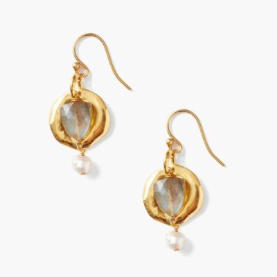 Jewelry Chan Luu  | Labradorite & Pearl Ostra Earrings