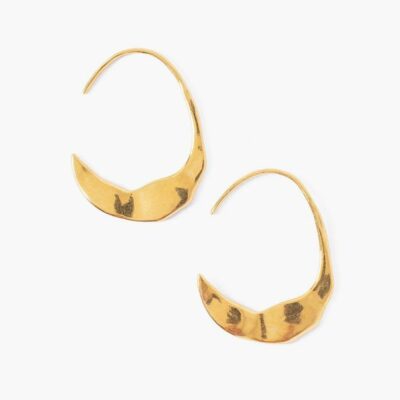 Jewelry Chan Luu  | Petite Gold Crescent Moon Hoops