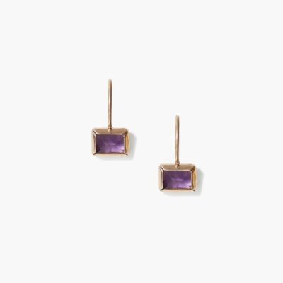 Jewelry Chan Luu  | 14K Amethyst Tab Earrings