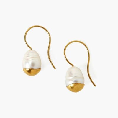 Jewelry Chan Luu  | Gold Dipped Pearl Drop Earrings