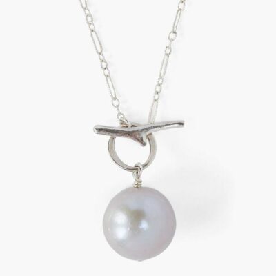 Jewelry Chan Luu  | Grey Freshwater Pearl Toggle Necklace