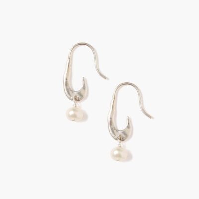 Jewelry Chan Luu  | Gala Crescent Pearl Earrings Mini Silver