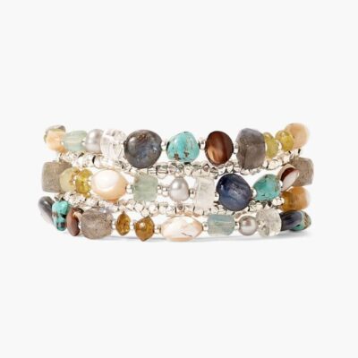 Jewelry Chan Luu  | Jubilee Naked Wrap Bracelet Blue Mix