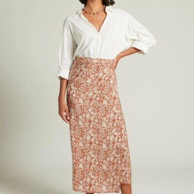 Clothing Chan Luu  | Eloise Floral Wrap Skirt Sequoia