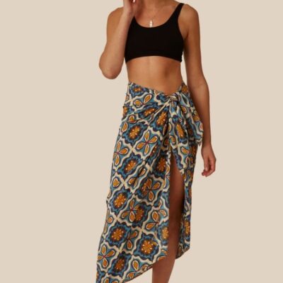 Clothing Chan Luu  | Medieval Blue Crux Sarong