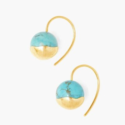 Jewelry Chan Luu  | Gold Dipped Turquoise Earrings