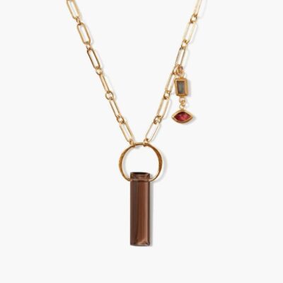 Jewelry Chan Luu  | Cleo Necklace Smokey Quartz