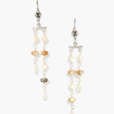 Talia Drop Earrings Maxi Abalone Mix