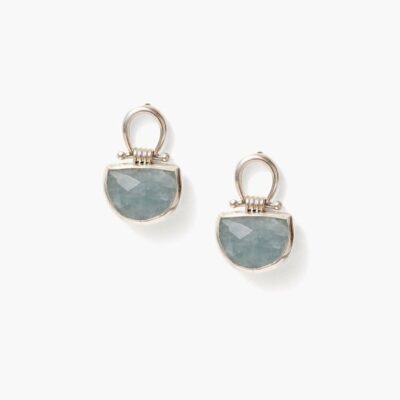 Jewelry Chan Luu  | Luna Stud Earrings Aquamarine