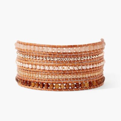 Jewelry Chan Luu  | Terra Wrap Bracelet Sunstone Mix