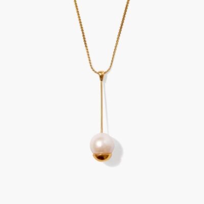 Jewelry Chan Luu  | Gold Dipped Pearl Pendant Necklace