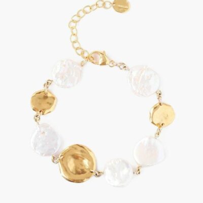 Jewelry Chan Luu  | White Keshi Pearl Bracelet