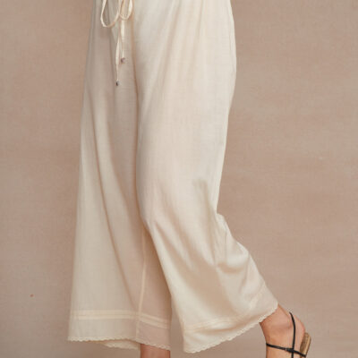 Lana Drawstring Pant Antique White