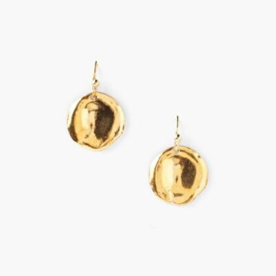 Jewelry Chan Luu  | Yellow Gold Coin Drop Earrings