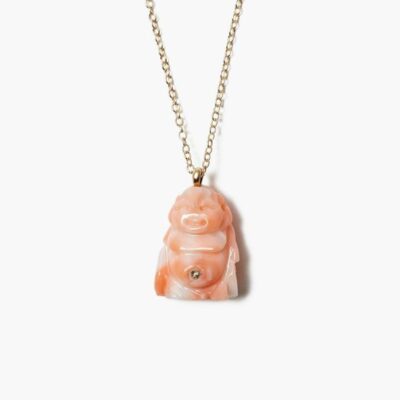 Jewelry Chan Luu  | 14K Coral Buddha Necklace