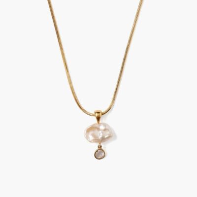 Jewelry Chan Luu  | Hilo Pearl And Diamond Necklace Gold