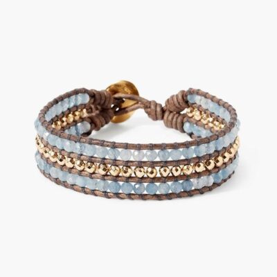 Jewelry Chan Luu  | Sedona Single Wrap Bracelet Aquamarine