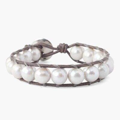 Jewelry Chan Luu  | White Baroque Pearl Single Wrap Bracelet