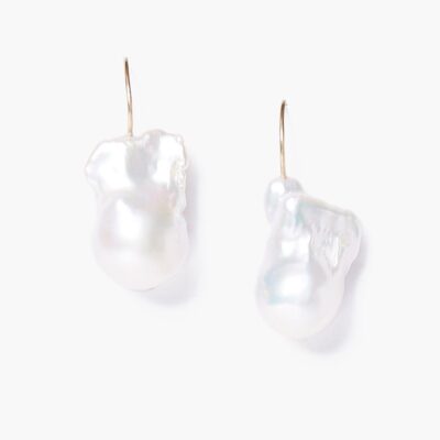 14k White Le Baroque Earrings