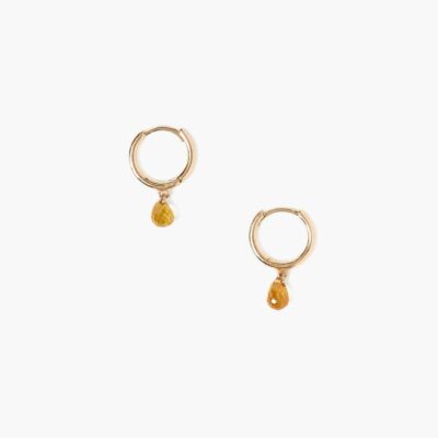 Jewelry Chan Luu  | 14K Yellow Sapphire Aurora Hoops