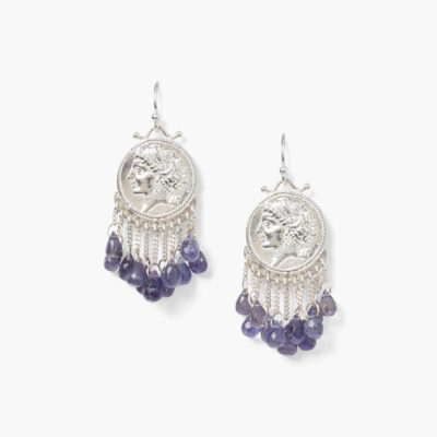 Medusa Earrings Iolite