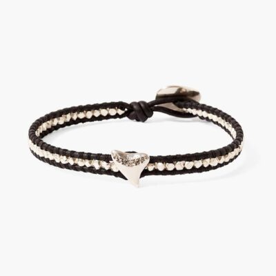 Jewelry Chan Luu  | Diamond Mako Single Wrap Bracelet Black