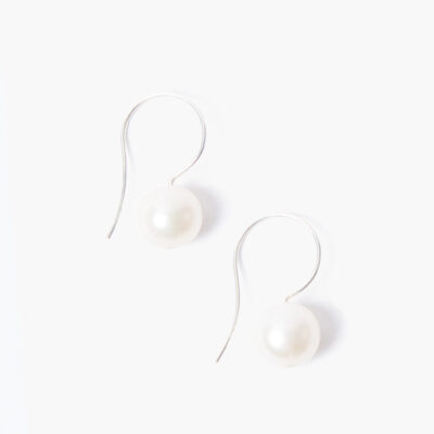 White Baroque Pearl Drop Earrings