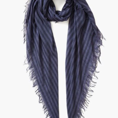 Accessory Chan Luu  | Crown Blue Linea Cashmere And Silk Scarf