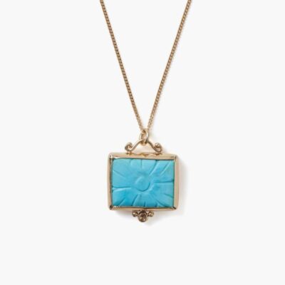 Jewelry Chan Luu  | 14K Azalea Pendant Necklace Turquoise