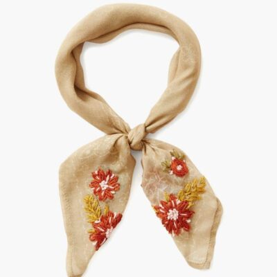 Accessory Chan Luu  | Doeskin Embroidered Floral Bandana