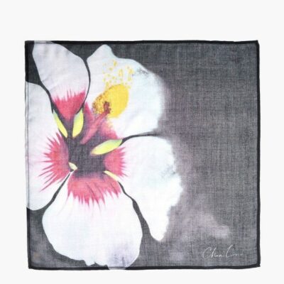 Accessory Chan Luu  | Artist Series Ii Black Hibiscus Viscose Bandana