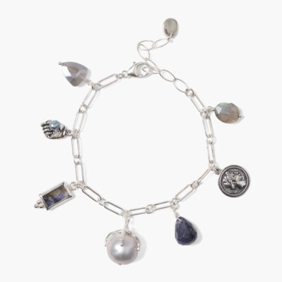 Lark Charm Bracelet Silver Mix