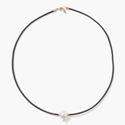 14k Kaia Necklace White Pearl