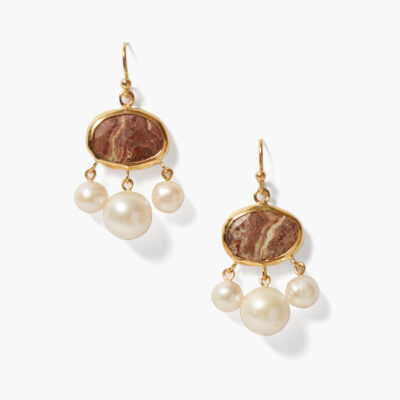 Marseille Drop Earrings Jasper Mix