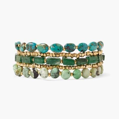 Jewelry Chan Luu  | Taos Wrap Bracelet Green Mix