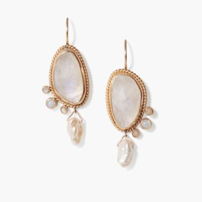 Jewelry Chan Luu  | 14K Moonstone Mix Pompeii Earrings