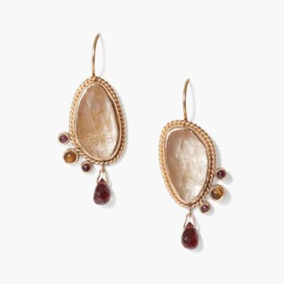 Jewelry Chan Luu  | 14K Quartz Mix Pompeii Earrings