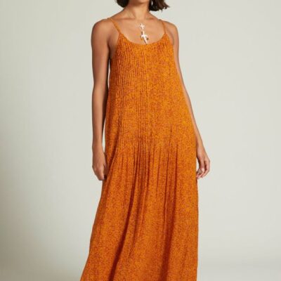 Clothing Chan Luu  | Emma Pleated Paisley Sundress Chai Tea