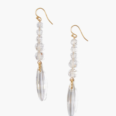 Sonya Drop Earrings Crystal