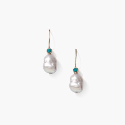 Jewelry Chan Luu  | 14K Koloa Earrings Grey Pearl