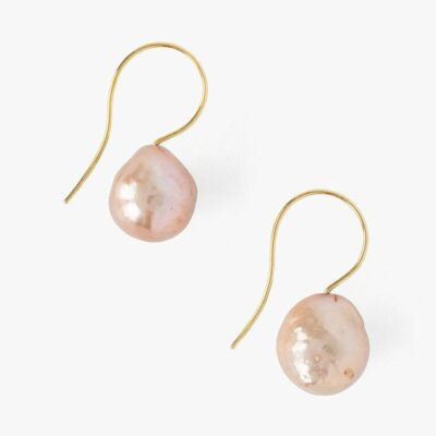 Jewelry Chan Luu  | Champagne Baroque Pearl And Gold Drop Earrings