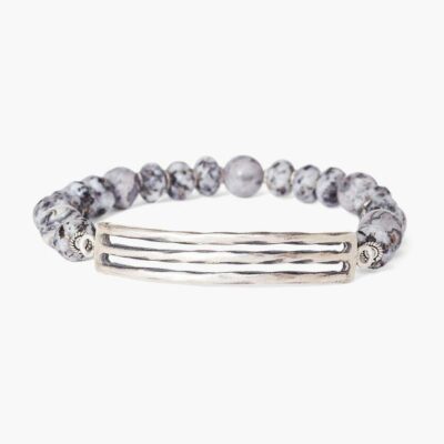 Jewelry Chan Luu  | Jasper And Silver Channel Bracelet