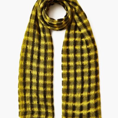 Accessory Chan Luu  | Lemon Drop Checkered Wool Scarf