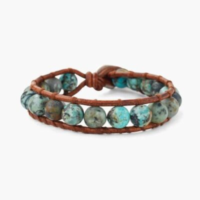 Jewelry Chan Luu  | Matte African Turquoise Single Wrap Bracelet