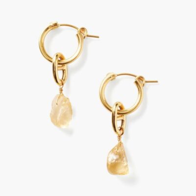 Jewelry Chan Luu  | Citrine & Gold Theta Hoops