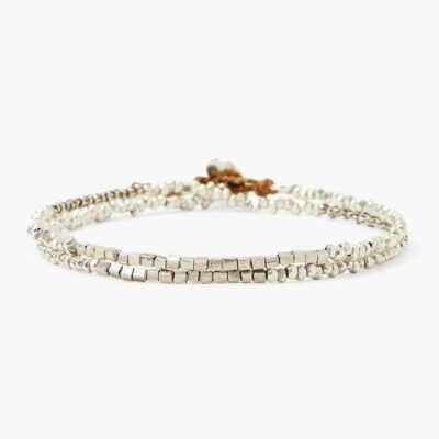 Jewelry Chan Luu  | Silver Cube Wrap Bracelet