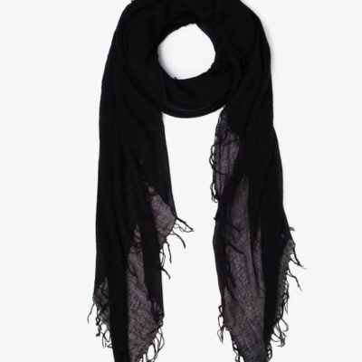 Accessory Chan Luu  | Black Cashmere And Silk Scarf