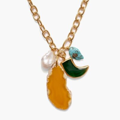 Jewelry Chan Luu  | Florence Charm Necklace Yellow Mix