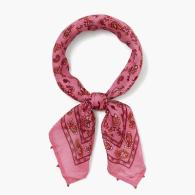 Accessory Chan Luu  | Fuchsia Pink Paisley Bandana